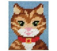 Groves Of Thames Emb Kit Tabby Cat - Needlepoint Kit: My First Embroidery: Tabby Cat - Orchidea