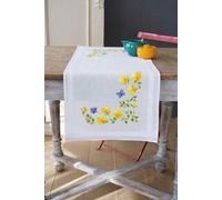 Groves Of Thames Emb T/run Spring Flwrs - Embroidery Kit: Runner: Spring Flowers - Vervaco