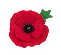 Groves Of Thames Felt Kit Poppy - Felt Decoration Kit: Poppy Brooch - Trimits