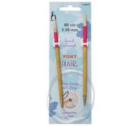 Groves Of Thames Flr Circ 80Cmx5.50mm - Knitting Pins: Circular: Fixed: Hand Coloured: Flair: 80Cm X 5.50mm - Pony