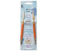 Groves Of Thames Flr Circ 80Cmx8.00mm - Knitting Pins: Circular: Fixed: Hand Coloured: Flair: 80Cm X 8.00mm - Pony