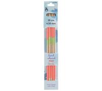Groves Of Thames Flr Kp De 20Cmx4.50mm - Knitting Pins: Double-Ended: Set Of Five: Flair: Hand Coloured: 20Cm X 4.50mm - Pony