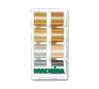 Groves Of Thames G/box Smooth Mtlc - Gift Box: Metallic : Smooth: 8 X 200M: Spools - Madeira