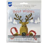 Groves Of Thames G/card Reindeer - Diamond Painting: Greeting Card Kit: Reindeer - Vervaco