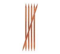 Groves Of Thames Ginger: Knitting Pins: Double-Ended: 15Cm X 6.00mm: Set Of 5