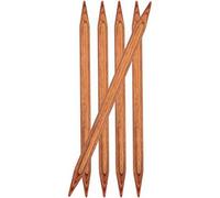 Groves Of Thames Ginger: Knitting Pins: Double-Ended: 20Cm X 6.50mm: Set Of 5