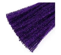 Groves Of Thames Glitter Chennile - Glitter Chenilles: 6mm X 30Cm: Purple: Pack Of 100 - Trimits