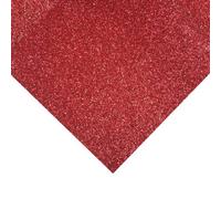 Groves Of Thames Glitter Felt Sheets: 30 X 23Cm: Red: Pack Of 10 Pieces