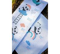 Groves & Thames H/CHART PANDA BEAR - Counted Cross Stitch Kit: Height Chart: Panda Bears Go to Sleep - Vervaco Groves & Thames Multicolor