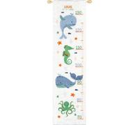 Groves Of Thames H/chart Whales Fun - Counted Cross Stitch Kit: Height Chart: Whales Fun - Vervaco