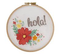 Groves Of Thames Hello - Embroidery Kit With Hoop: Hello - Anchor