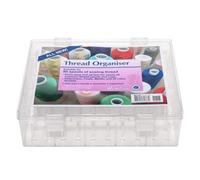 Groves Of Thames Hl Emb Thread Box - Thread Organiser: Clear: Xl: 80 Spool - Hemline