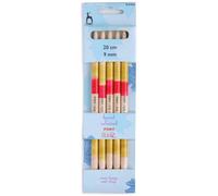 Groves Of Thames Knitting Pins: Double-Ended: Set Of Five: Flair: Hand Coloured: 20Cm X 9.00mm