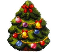 Groves Of Thames L/hk Christmas Tree - Latch Hook Kit: Cushion: Shaped: Christmas Tree - Orchidea