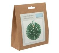 Groves Of Thames Macrame Kit Wreath - Macram Kit: Decoration: Wreath: Green - Trimits