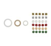 Groves Of Thames Macramé Wooden Accessories Starter Pack: Christmas: 33 Pieces