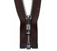 Groves Of Thames N/free O/e Zip 56Cm - Nickel Free Metal Open End Zip: 56Cm: Brown - Ykk