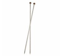 KNIT PRO KP10287 Nova Metal: Knitting Pins: Single Ended: 15cm x 5.00mm, Silver