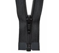 YKK Coil Zip No. 580 - Nylon Open End Zipper 41 cm Black