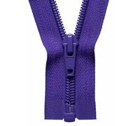 Groves Of Thames Nylon O/e Zip 56Cm - Nylon Open End Zip: 56Cm: Purple - Ykk