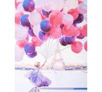 Groves Of Thames Pbn/dd Lady W/balloons - Ipaint & Dot Kit: Lady With Balloons - Vervaco