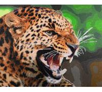 Groves Of Thames Pbn/dd Leopard - Ipaint & Dot Kit: Leopard - Vervaco