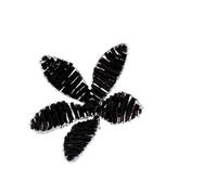 Groves Of Thames Pickflowercrystal Bead7Cmpack Of 1Blacksilver