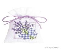 Vervaco PP Bag Lavender Bow Counted Cross Stitch Kit, Multi-Colour