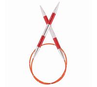 Groves Of Thames Smart Stix: Knitting Pins: Circular: Fixed: Red: 40Cm X 4.50mm