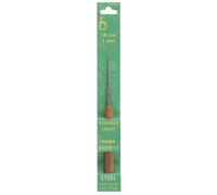 Groves Of Thames Stl C/hk W/bamb 1.00 - Crochet Hook: Steel With Bamboo Handle: 14Cm X 1.00mm - Pony