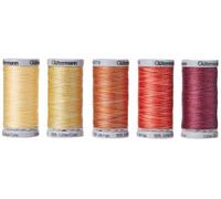 Groves Of Thames Thread Set: Cotton No.30: 5 X 300M: Yellows And Reds
