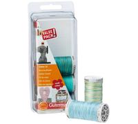 Gutermann Thread Set: Machine Embroidery Cotton 12-Aqua, 100%