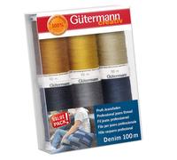 Groves & Thames TSET DENIM 6X100M - Thread Set: Denim: 6 x 100m - Gutermann Groves & Thames Multicolor