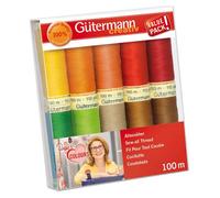 Gutermann 734008-1 Thread Set Sew-All 100 m x 10 reels, Multicoloured
