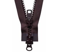 Groves Of Thames Two-Way O/e Zip 61Cm - Vislon Heavy Two-Way Open End Zip: 61Cm: Brown - Ykk