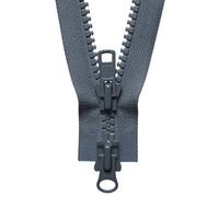 Groves Of Thames Two-Way O/e Zip 66Cm - Vislon Heavy Two-Way Open End Zip: 66Cm: Dark Grey - Ykk