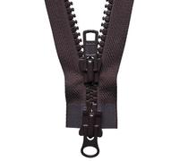 Groves Of Thames Two-Way O/e Zip 76Cm - Vislon Heavy Two-Way Open End Zip: 76Cm: Brown - Ykk