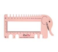 Groves Of Thames View Sizer/cutter - Knitting Pin & Crochet Hook View Sizer With Yarn Cutter: Blush - Knitpro
