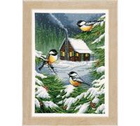 Groves Of Thames Winter Scene - Counted Cross Stitch Kit: Winter Scene - Vervaco