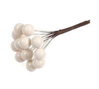 Groves Small White Artificial Berries x 12 - Christmas Wreath Cake Florist Decoration