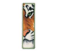 Groves & Thames B/MARK TIGER - Counted Cross Stitch Kit: Bookmark: Tiger - Vervaco in White Groves & Thames White