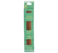 Groves & Thames BAMB DE KP 15CMX3.75 - Knitting Pins: Double-Ended: Set of Five: Bamboo: 15cm x 3.75mm - Pony Groves & Thames Multicolor