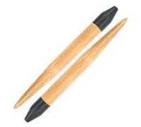 Groves & Thames BAMB I/CIRC SHK 10.0 - Knitting Pin Tips: Interchangeable: Bamboo: 10.5cm x 10.00mm - Pony in Black Groves & Thames Black