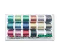 Madeira Garnfabrik Clear Box 8020 - Metallic Supertwist 18 x 200m Spools, Multi