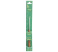 Groves & Thames C/HK W/BAMB 3.00 - Crochet Hook: Aluminium with Bamboo Handle: 14cm x 3.00mm - Pony Groves & Thames Multicolor