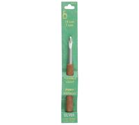 Groves & Thames C/HK W/BAMB 7.00 - Crochet Hook: Aluminium with Bamboo Handle: 14cm x 7.00mm - Pony Groves & Thames Multicolor
