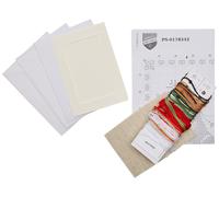 Groves & Thames CARDS PK3 XMAS MOTIF - Counted Cross Stitch Kit: Greetings Cards: Christmas Motif: Set of 3 - Vervaco Groves & Thames Multicolor