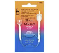 Groves & Thames CIRC K/P 28CMX4.50 - Knitting Pins: Circular: Fixed: Sock: 28cm x 4.50mm - Pony in Gold Groves & Thames Gold