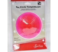 Groves & Thames CIRCLE TEMPLATE PK9 - Template Set: 9 Piece: Circular - Sew Easy in Pink Groves & Thames Pink