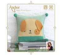 Groves & Thames CUSHION PUPPY - Crochet Kit: Cushion Cover: Baby Pure Cotton: Puppy - Anchor Groves & Thames Multicolor
